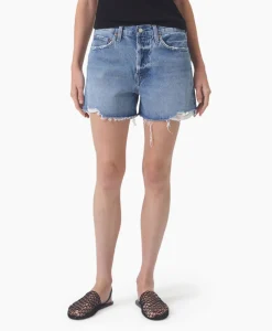 Agolde Korte Broek Parker Long Blauw*Dames Broeken