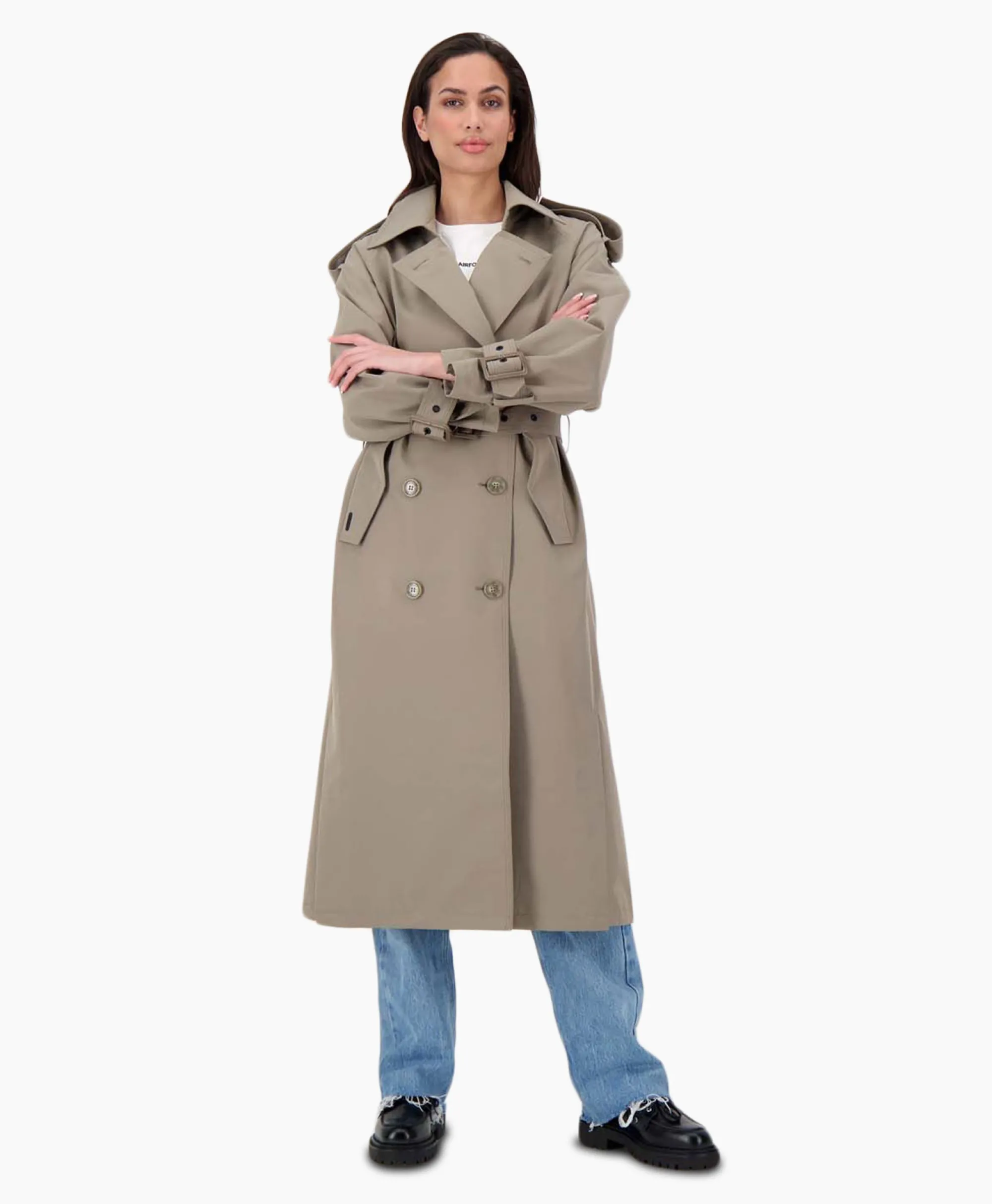 Airforce Trenchcoat Body Warmer Trench Khaki*Dames Jassen