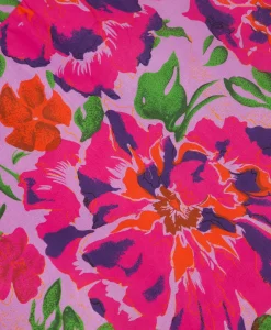 Alix The Label Jurk Ladies Woven Painted Flower Broderie Dress Print + 2 Kleurig*Dames Bruiloftskleding