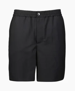 Ami Paris Korte Broek Elasticated Waist Zwart*Heren Broeken