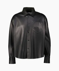 Ami Paris Overhemd Boxy Fit Zwart*Heren Overhemden