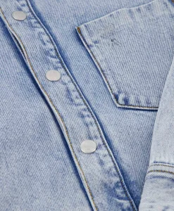 Ami Paris Overshirt Oversized Adc Licht Blauw*Dames Jassen