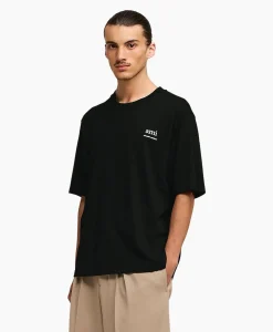 Ami Paris T-Shirt Korte Mouw Ami Am Zwart*Heren T-Shirts