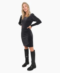 Anna Van Toor Jurk 91A06-03634 Zilver*Dames Jurken