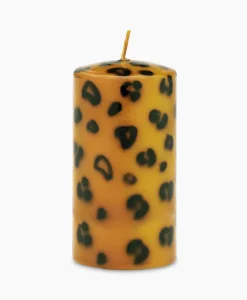 Anna+nina Kaars Small Leopard Print Pillar Candle Bruin*Lifestyle Lifestyle