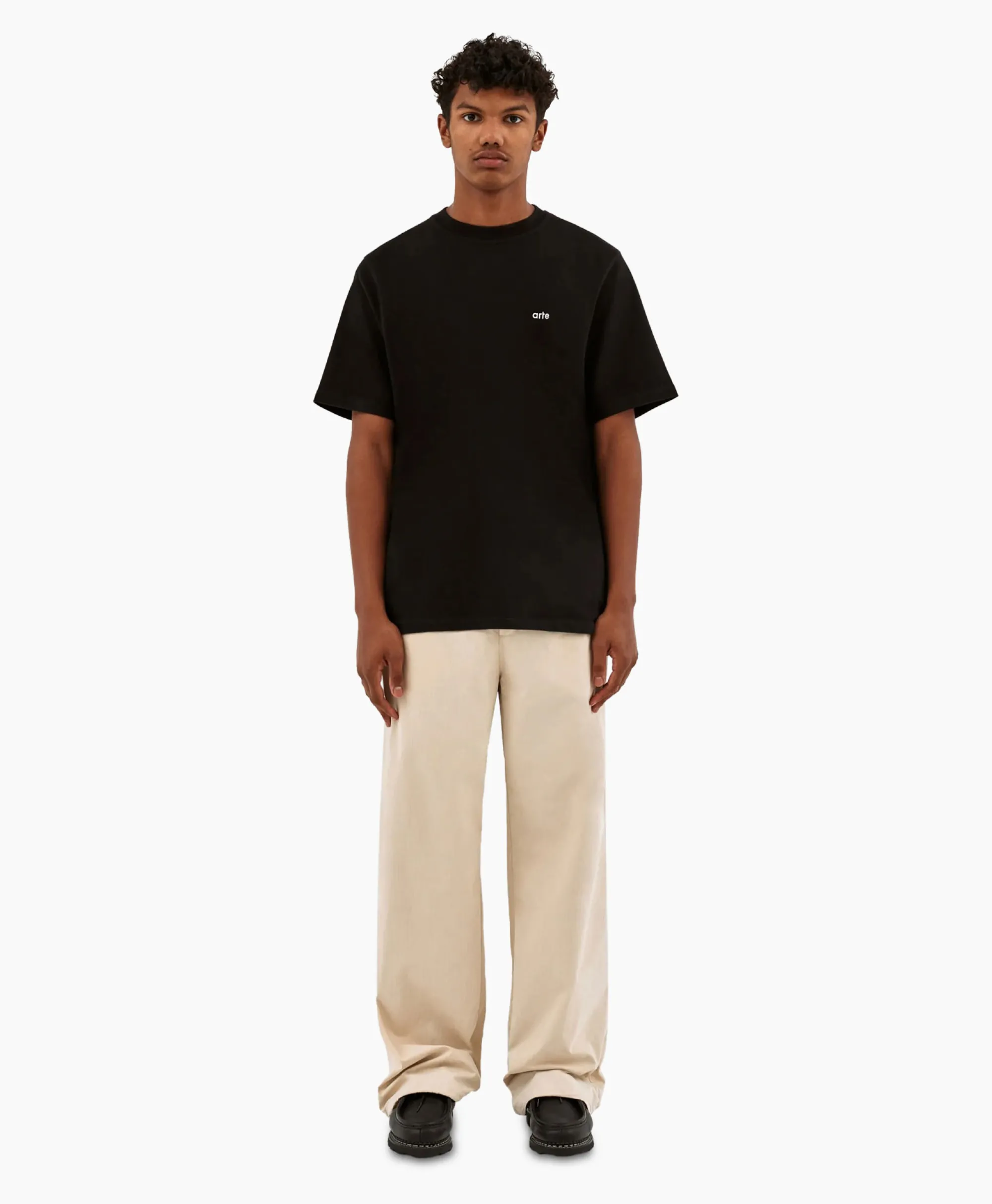 Arte Antwerp Broek Oversized Drawstring Off White*Heren Broeken