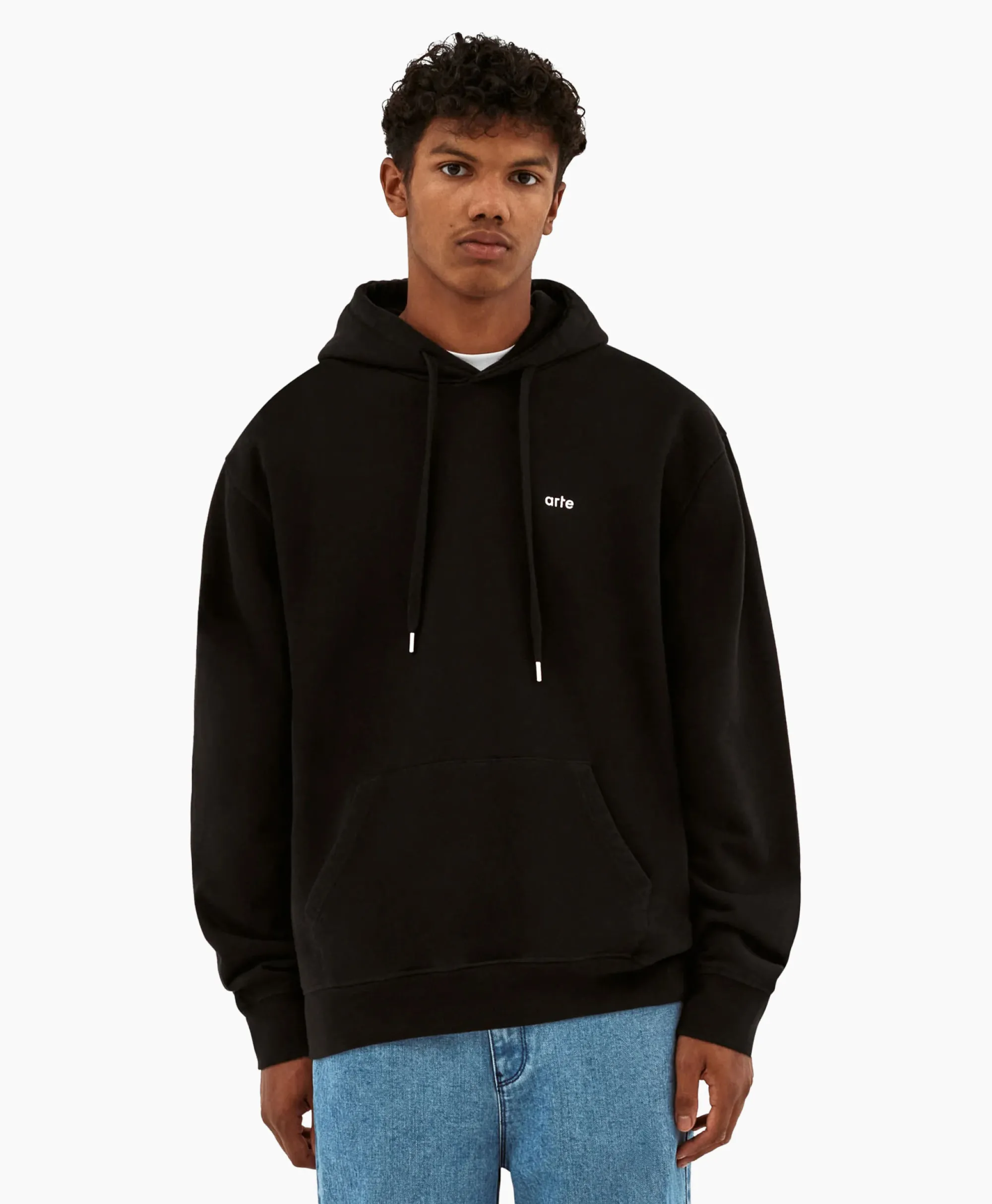 Arte Antwerp Hoodie Heart France Back Print Zwart*Heren Truien