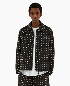 Arte Antwerp Jack Coach Heart Print Zwart*Heren Jassen