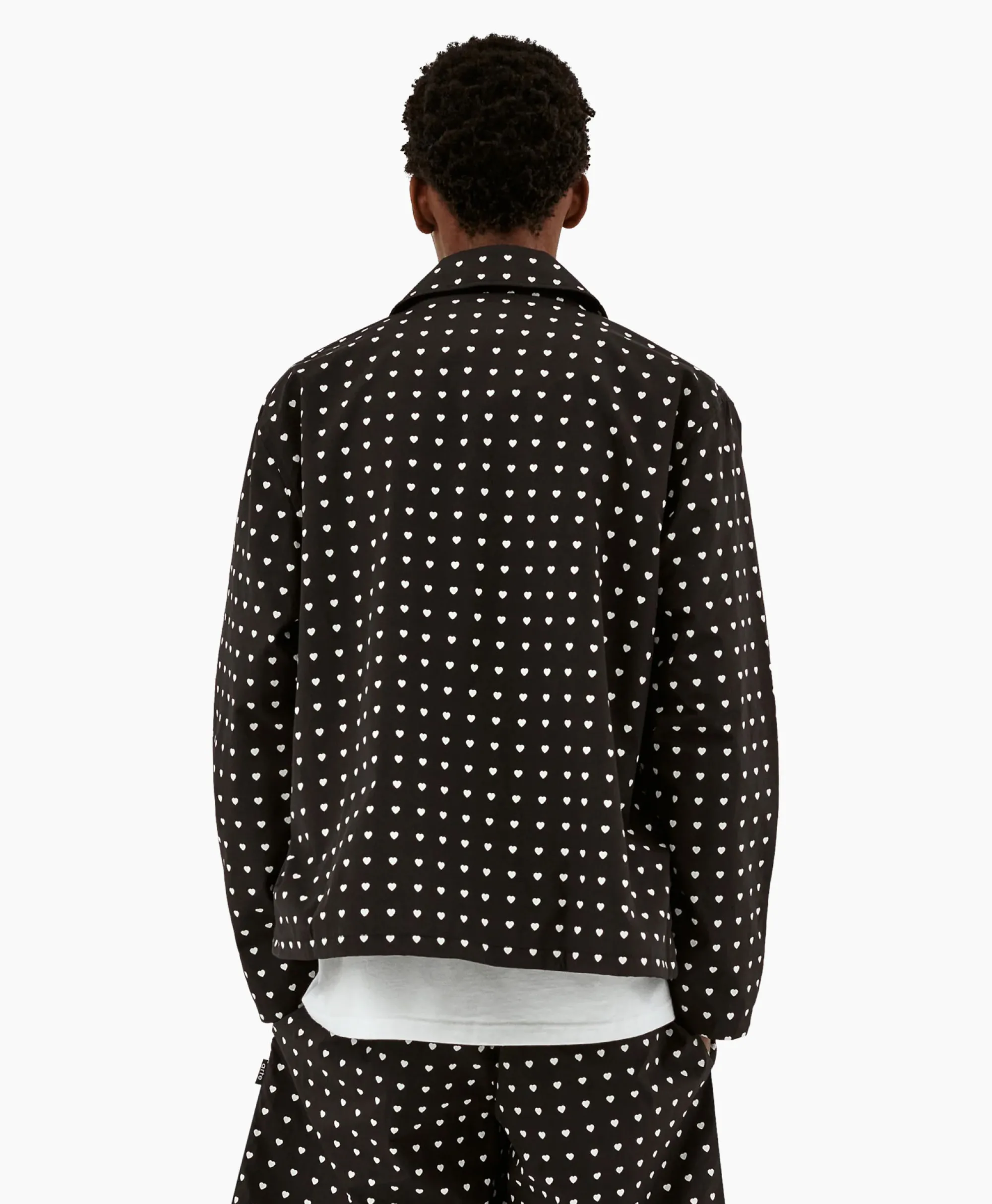 Arte Antwerp Jack Coach Heart Print Zwart*Heren Jassen