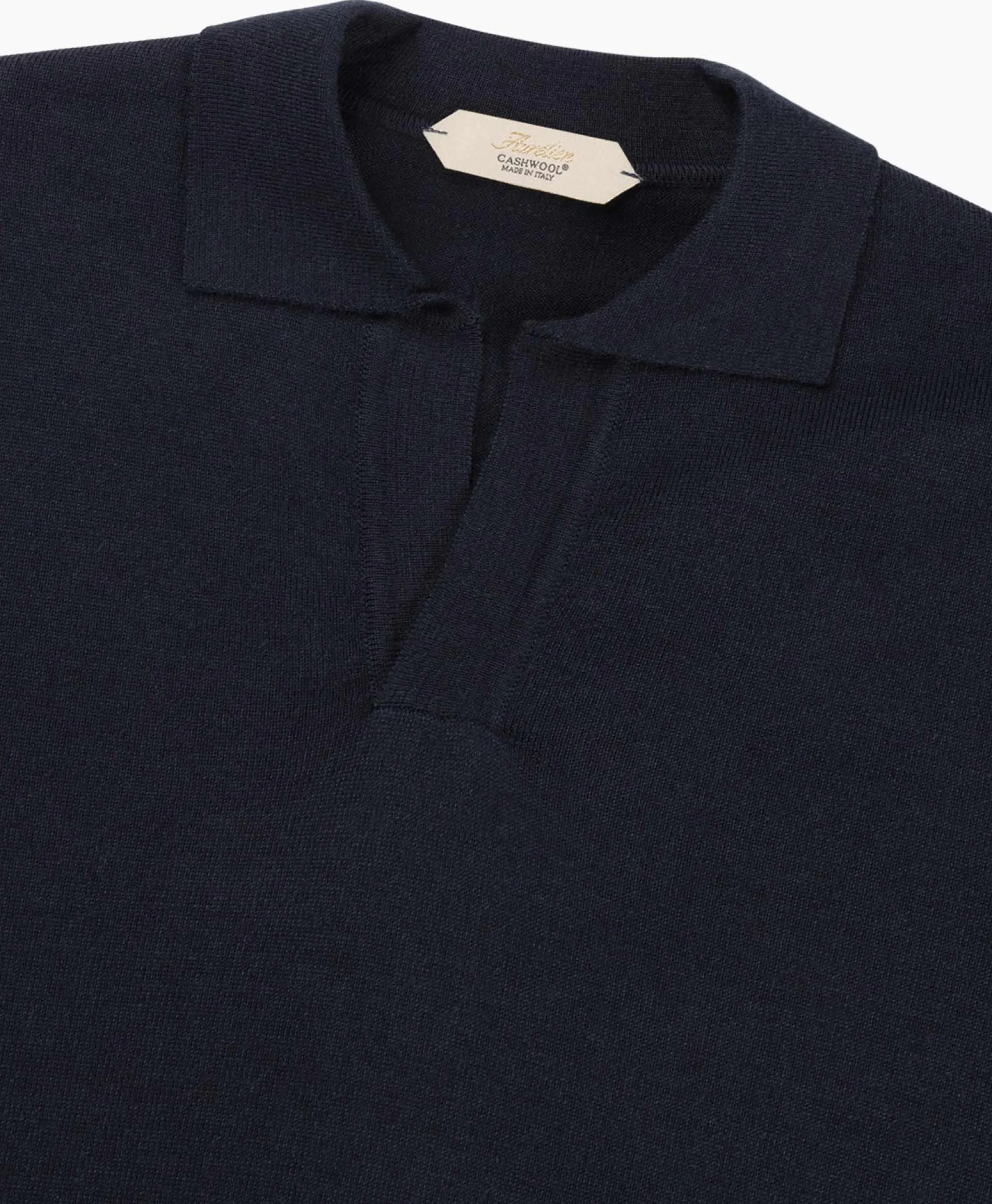 Aurelien Pullover Buttonless Polo L Donker Blauw*Heren Truien