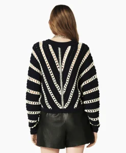 Ba&sh Ba&Sh Gebreide Trui Gardy Blauw*Dames Truien