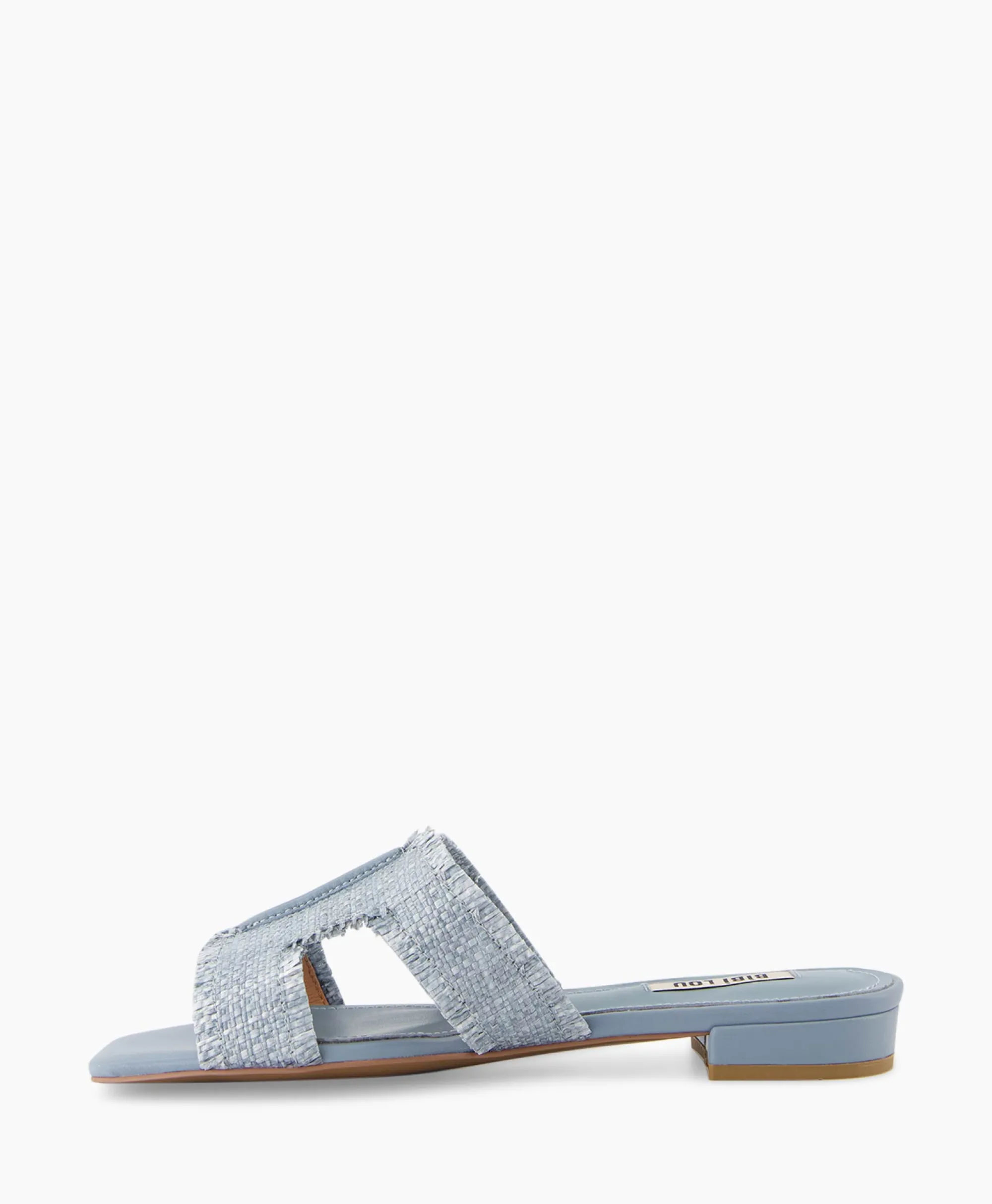 Bibi Lou Sandaal Zonder Hak Rafia Donker Bruin*Dames Sandalen