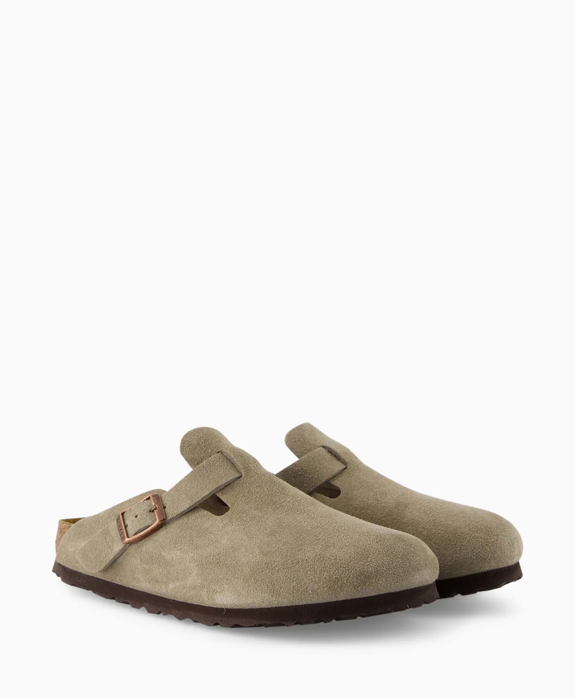 Birkenstock Instapper Boston Sfb Taupe*Heren Instappers