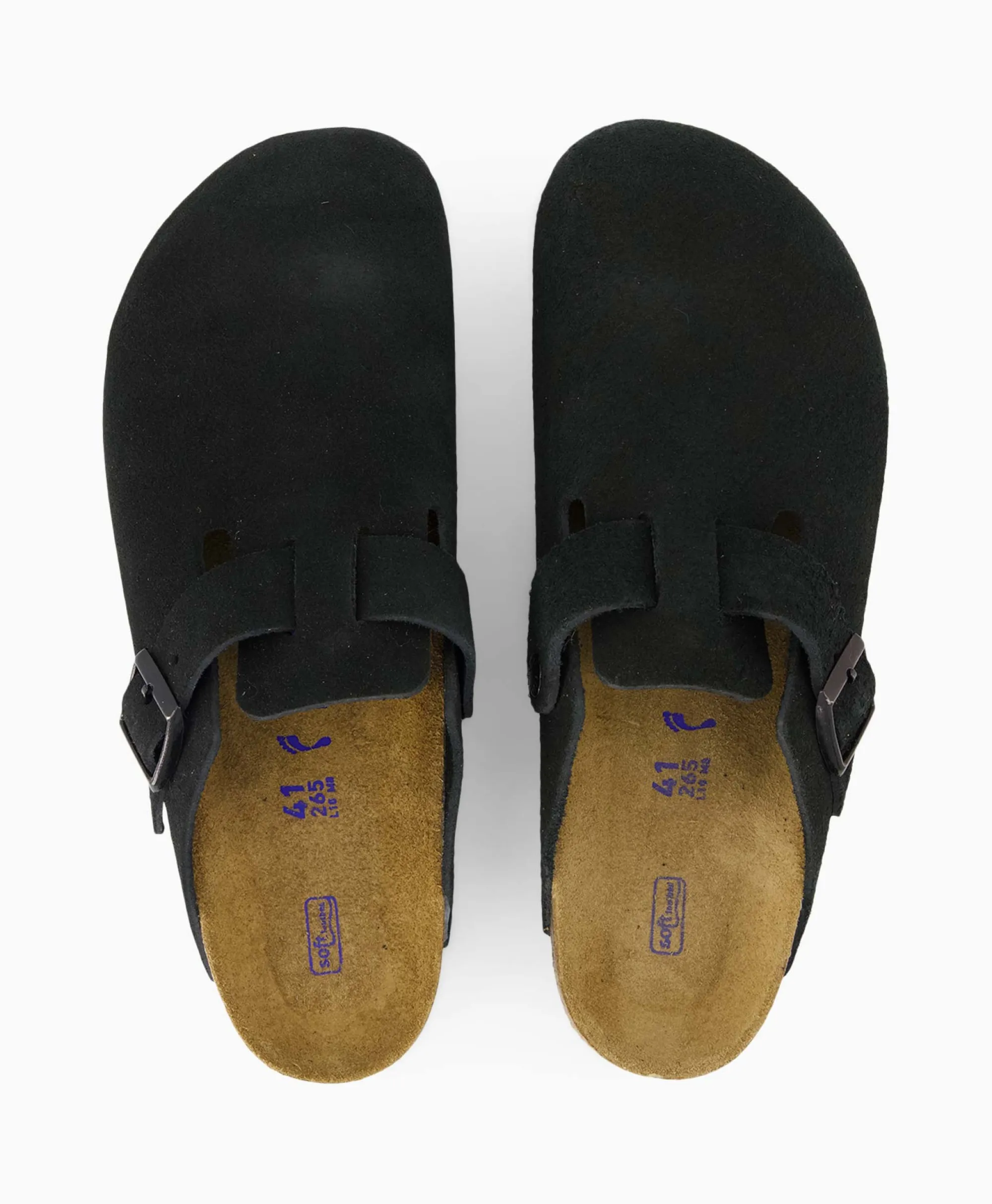 Birkenstock Instapper Boston Sfb Zwart*Heren Instappers