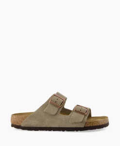 Birkenstock Sandaal Arizona Sfb Taupe*Heren Sandalen