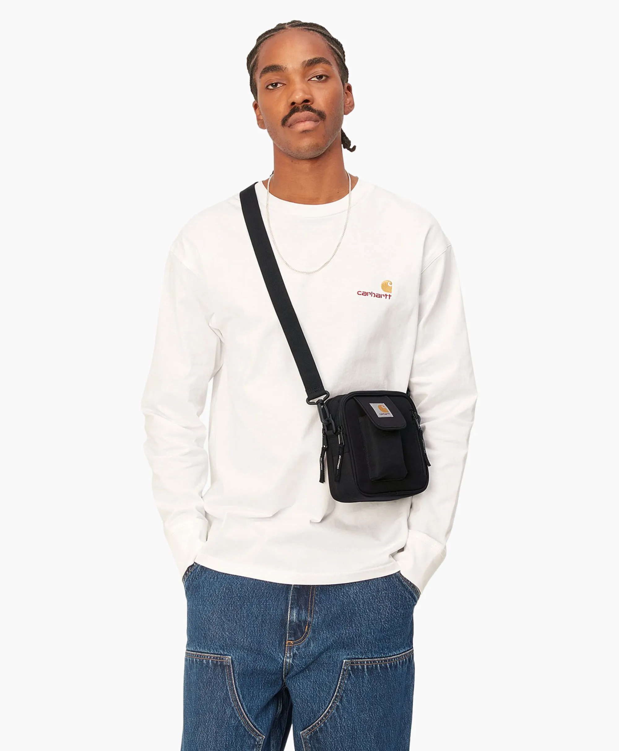 Carhartt Wip Heuptas Essentials Small Zwart*Heren Tassen