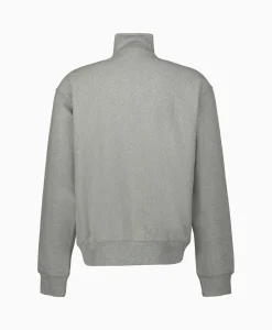 Carhartt Wip Sweater Half Zip American Script Grijs*Heren Truien