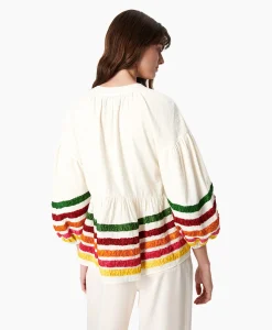 Chufy Blouse Liberty Embroidered Off White*Dames Blouses