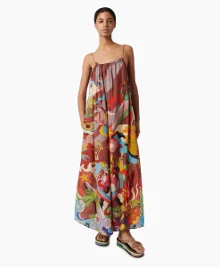 Chufy Maxi Jurk Rain Bordeaux*Dames Bruiloftskleding