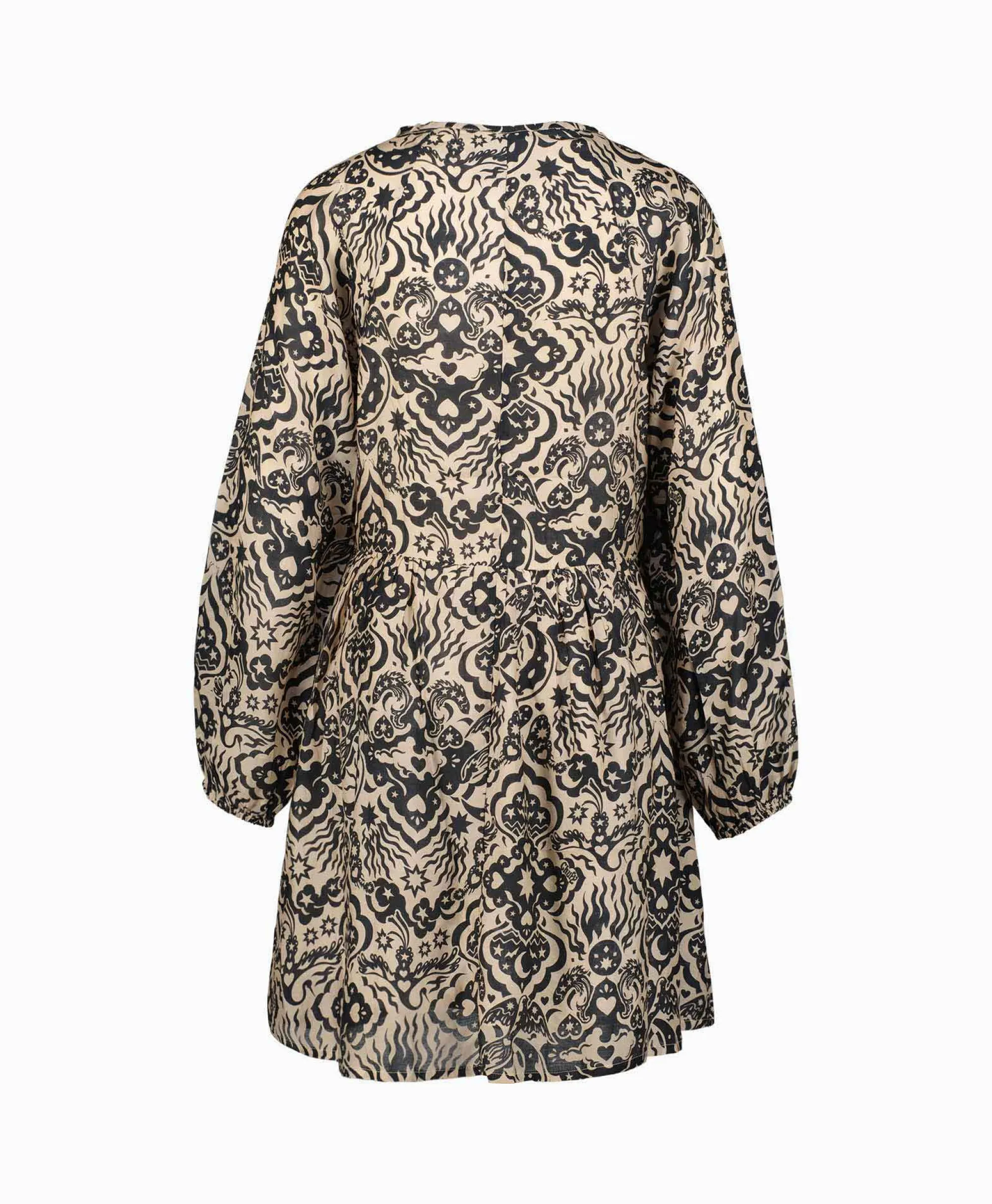 Chufy Mini Jurk Gypsy Zwart*Dames Bruiloftskleding