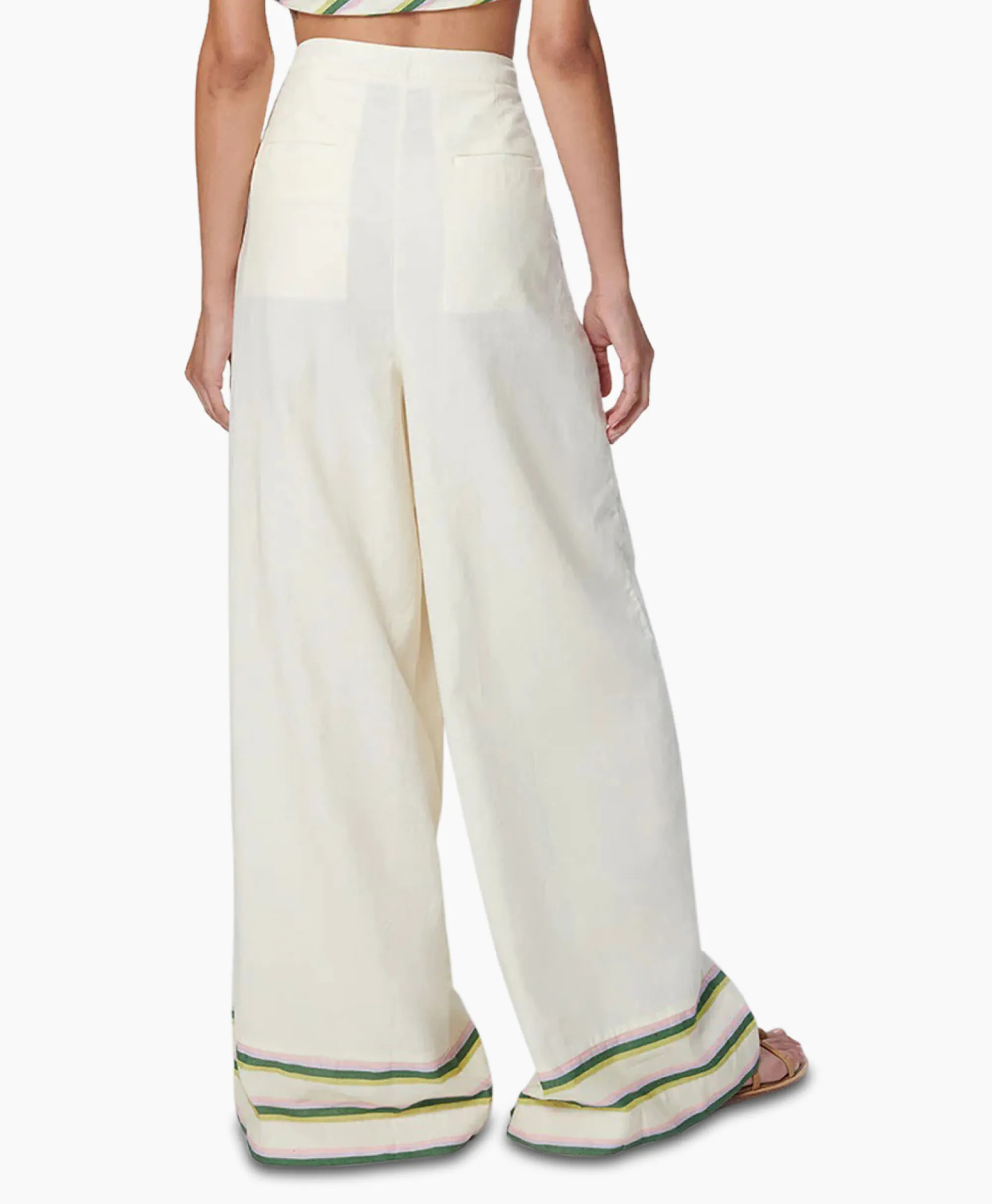 Chufy Pantalon Okra Ecru*Dames Broeken