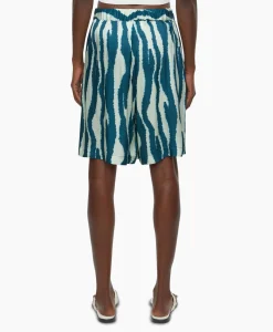 Closed Korte Broek Drawstring Blauw*Dames Broeken