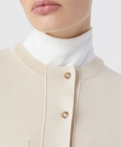 Closed Pullover Crew Neck Henley Beige*Dames Truien