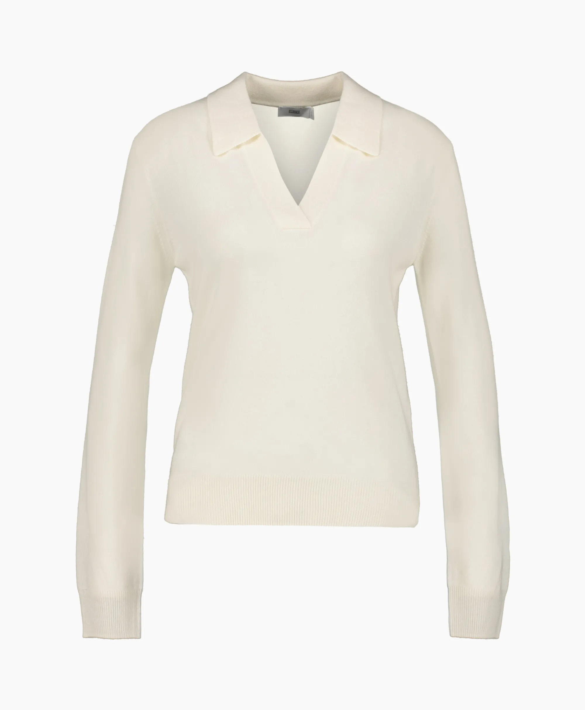 Closed Pullover Polo Longsleeve Off White*Dames Truien