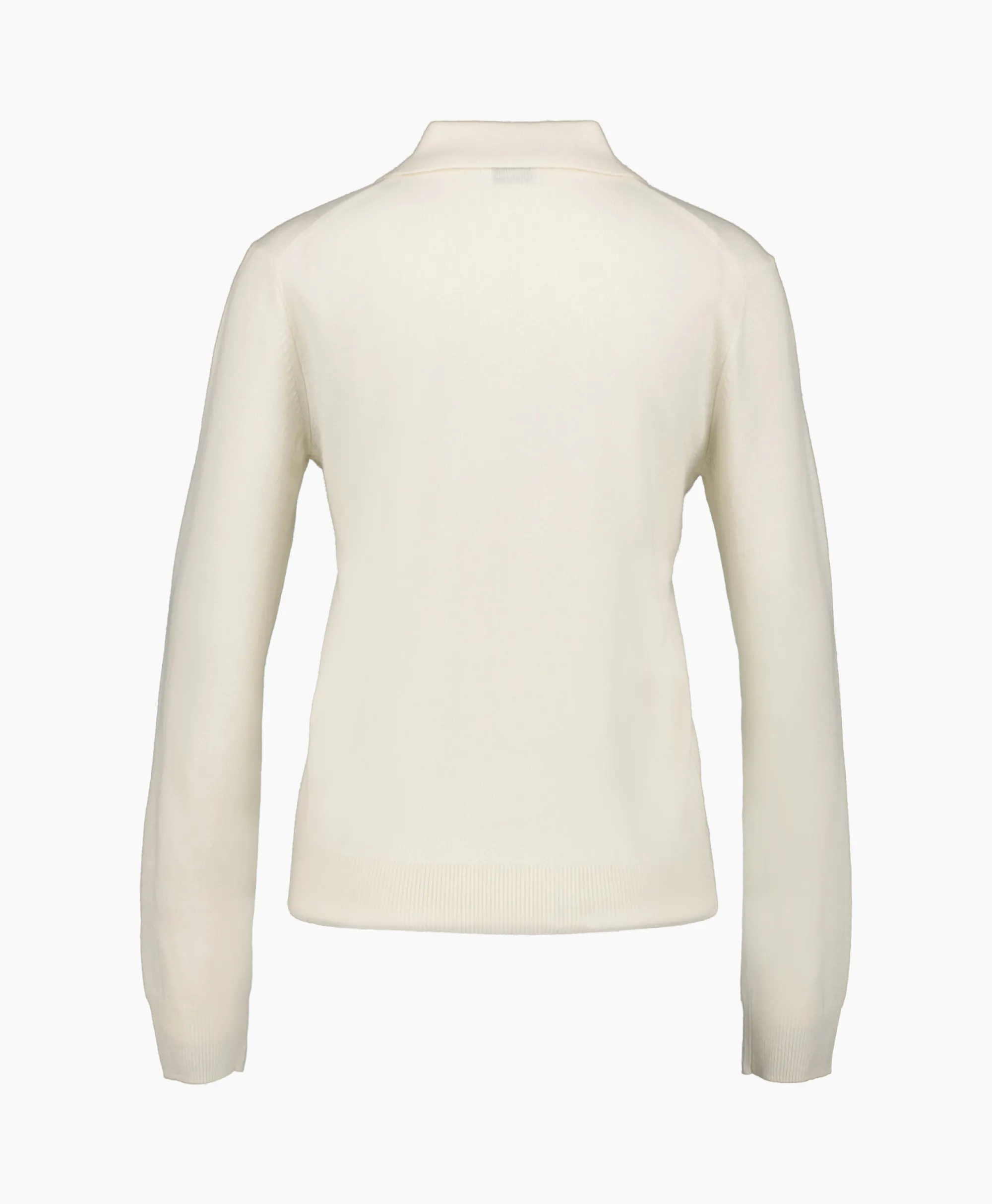Closed Pullover Polo Longsleeve Off White*Dames Truien