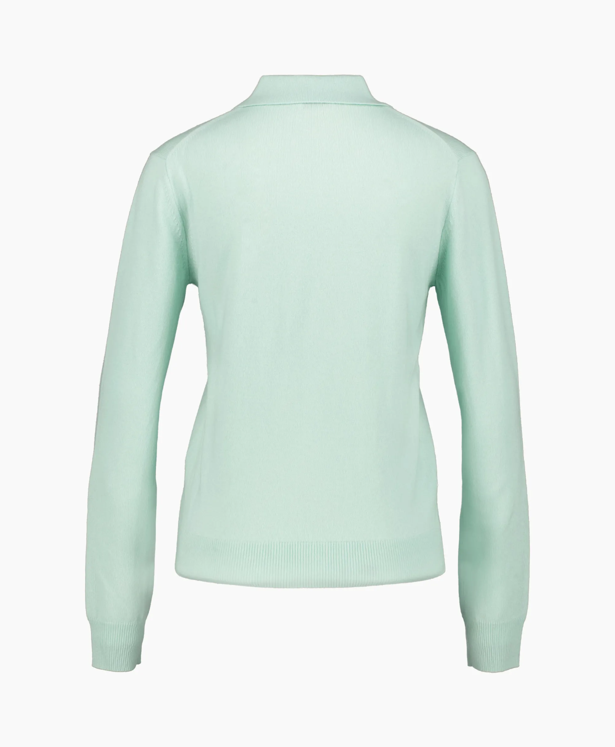Closed Pullover Polo Longsleeve Groen*Dames Truien