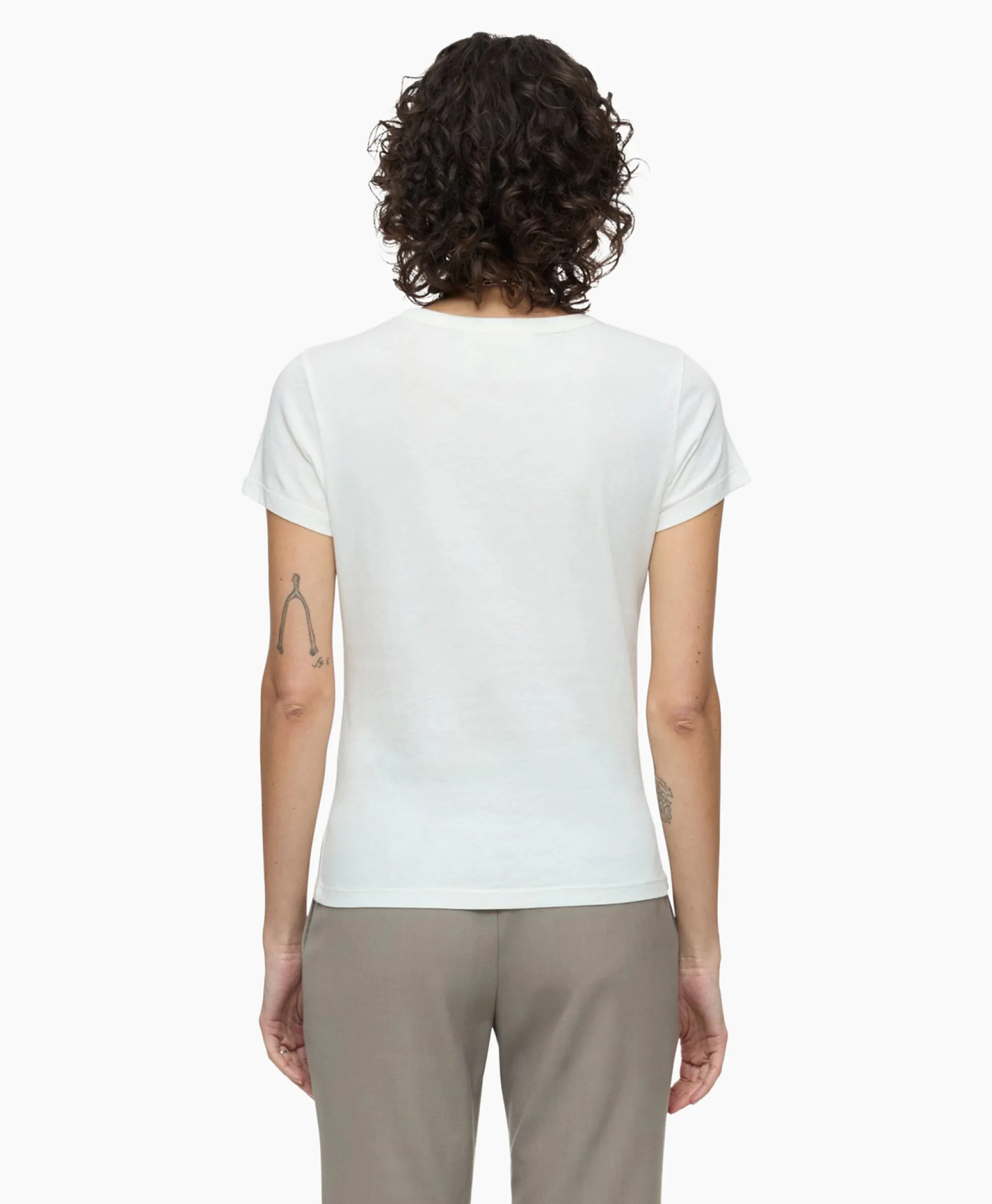 Closed T-Shirt Korte Mouw Crew Neck Short Sleeve Ecru*Dames T-Shirts & Tops