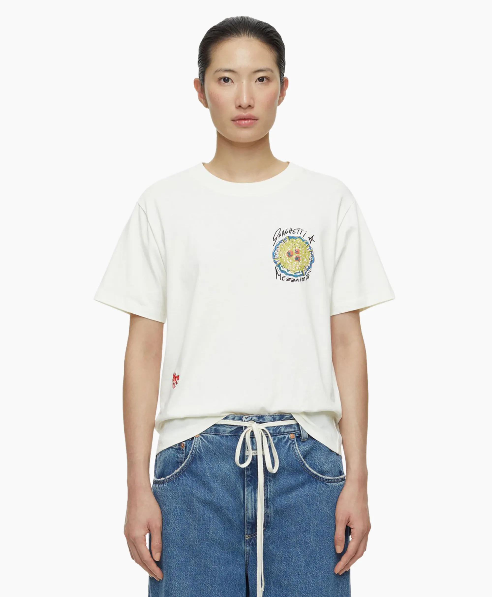 Closed T-Shirt Korte Mouw Printed Ecru*Dames T-Shirts & Tops