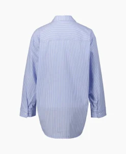 Co'couture Co'Couture Blouse Double Cuff Stripe Licht Blauw*Dames Blouses