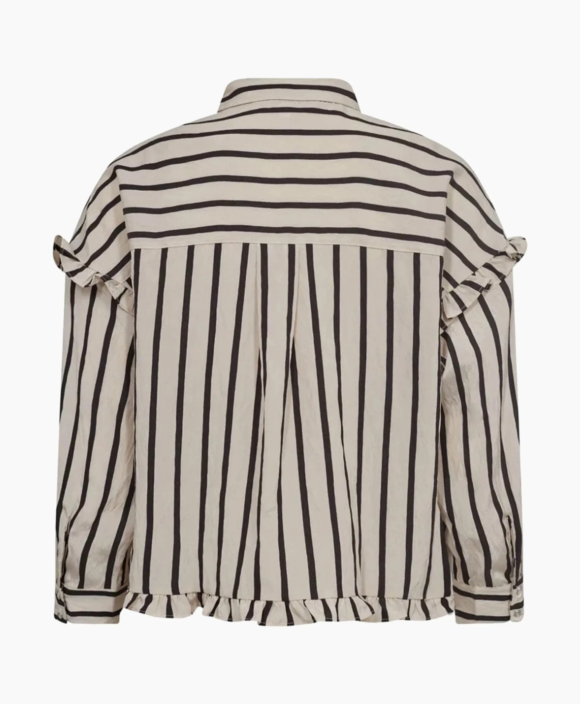 Co'couture Co'Couture Blouse Sadie Frill Zwart*Dames Blouses