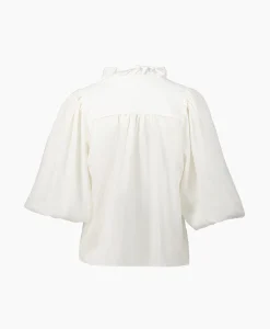 Co'couture Co'Couture Blouse Sueda Puff Wit*Dames Blouses