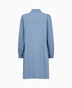 Co'couture Co'Couture Mini Jurk Titus Denim Bow Blauw*Dames Jurken