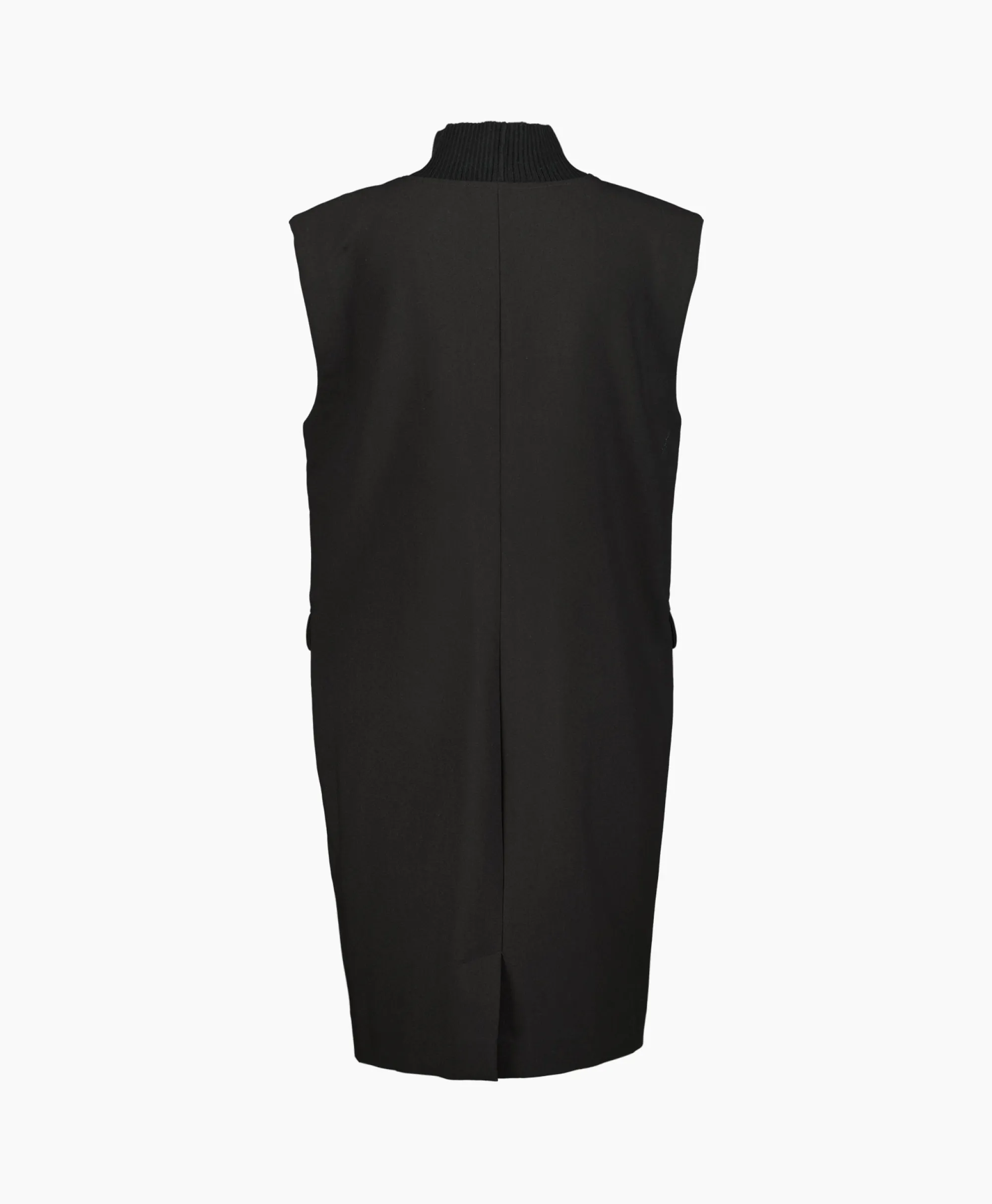 Co'couture Co'Couture Mini Jurk Volacc Rib Turtleneck Zwart*Dames Jurken