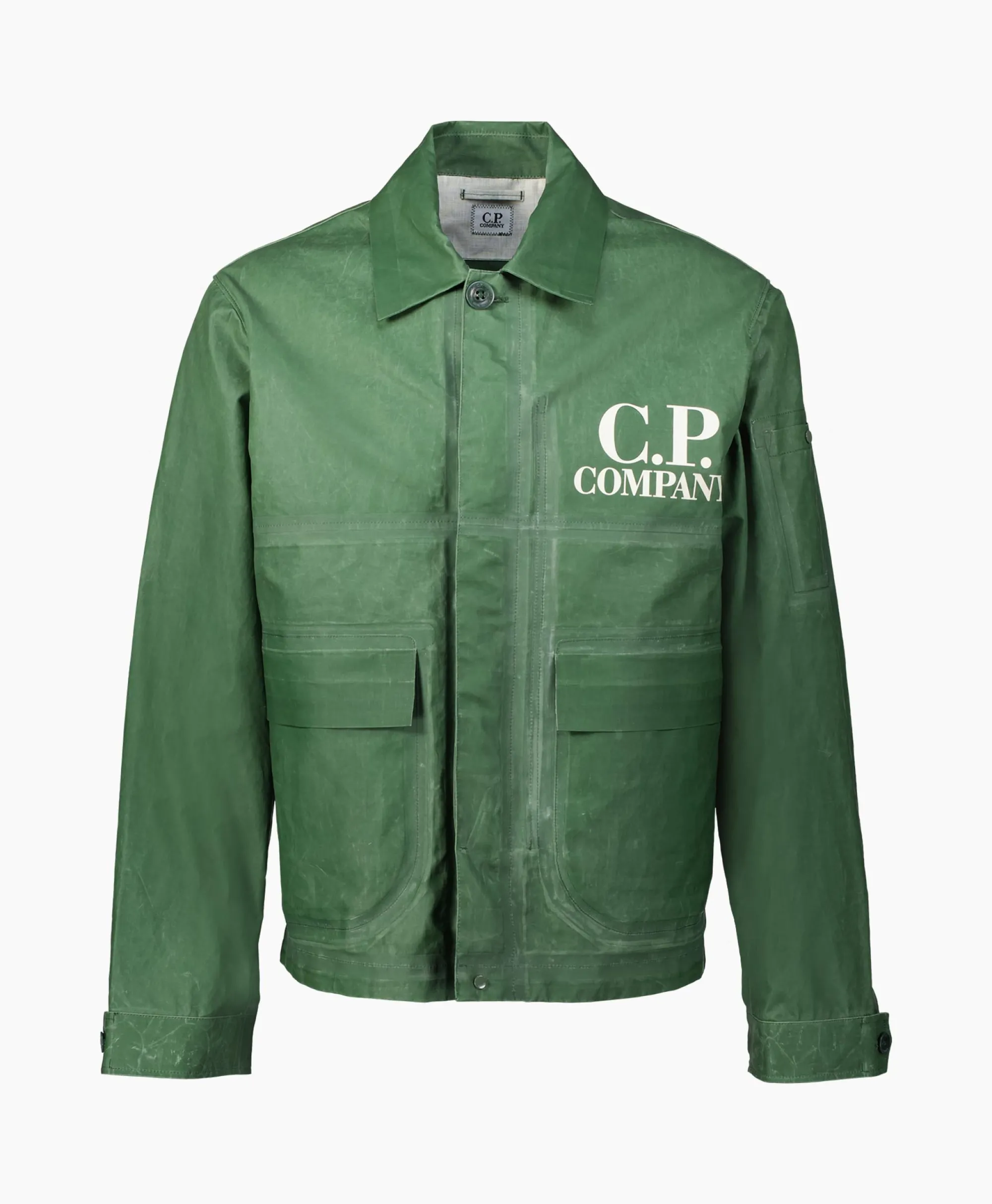 Cp Company Jack Coated Groen*Heren Jassen