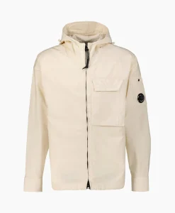 Cp Company Jack Ottoman Hooded Beige*Heren Jassen