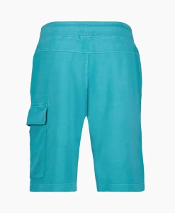 Cp Company Korte Broek Short Fleece Cargo Blauw*Heren Broeken