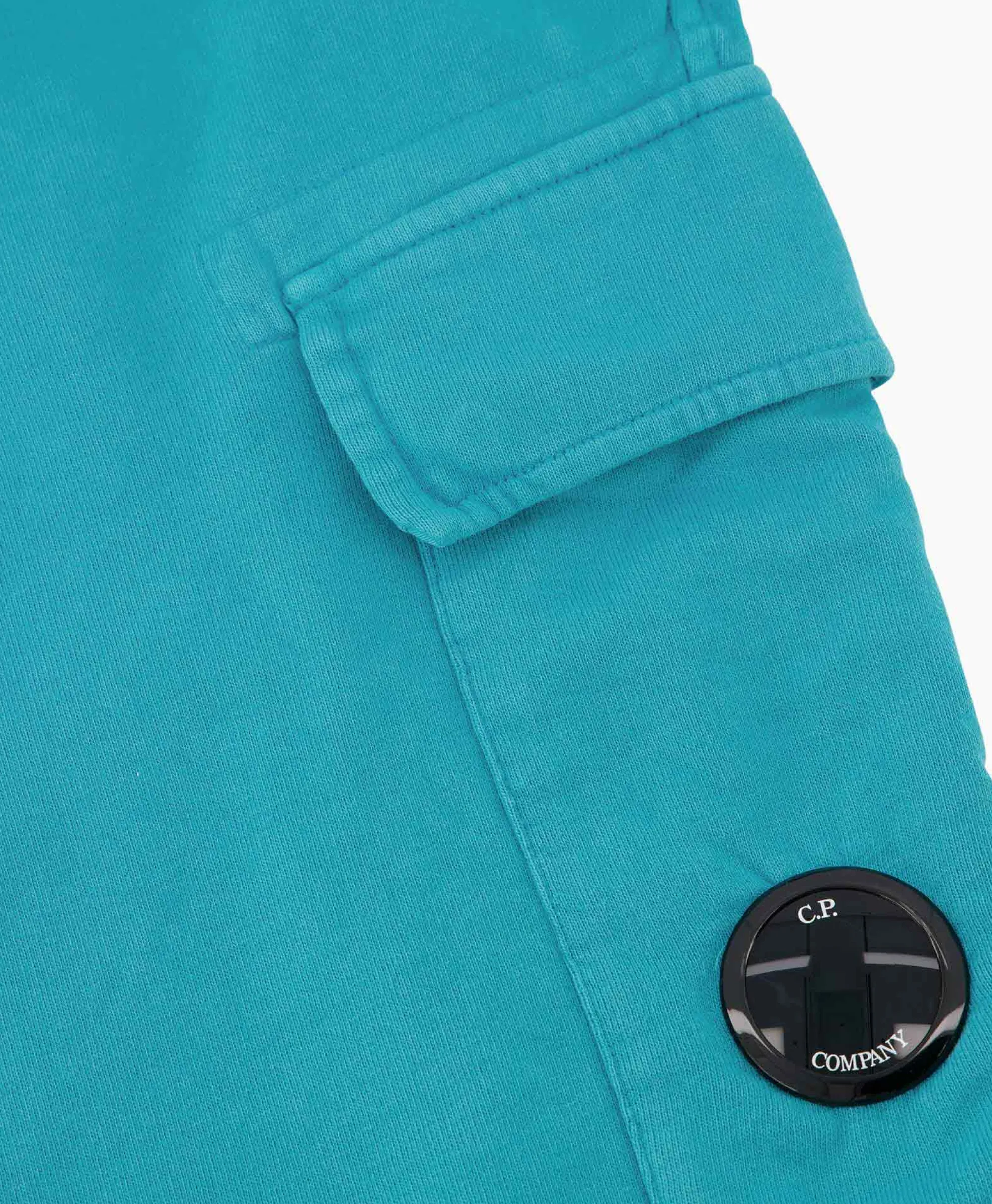 Cp Company Korte Broek Short Fleece Cargo Blauw*Heren Broeken