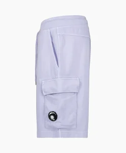 Cp Company Korte Broek Short Fleece Cargo Lila*Heren Broeken