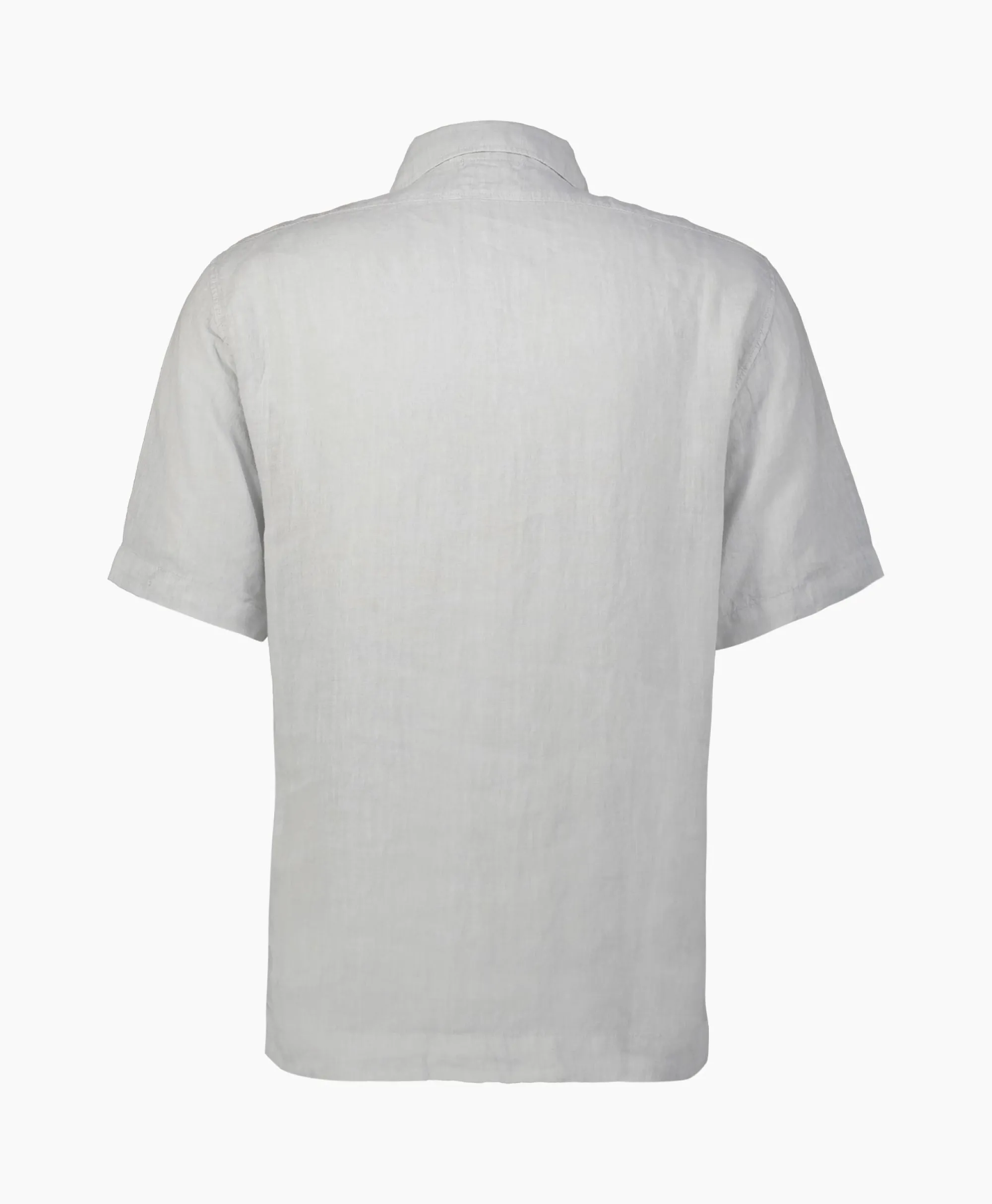 Cp Company Overhemd Linen Grijs*Heren Overhemden