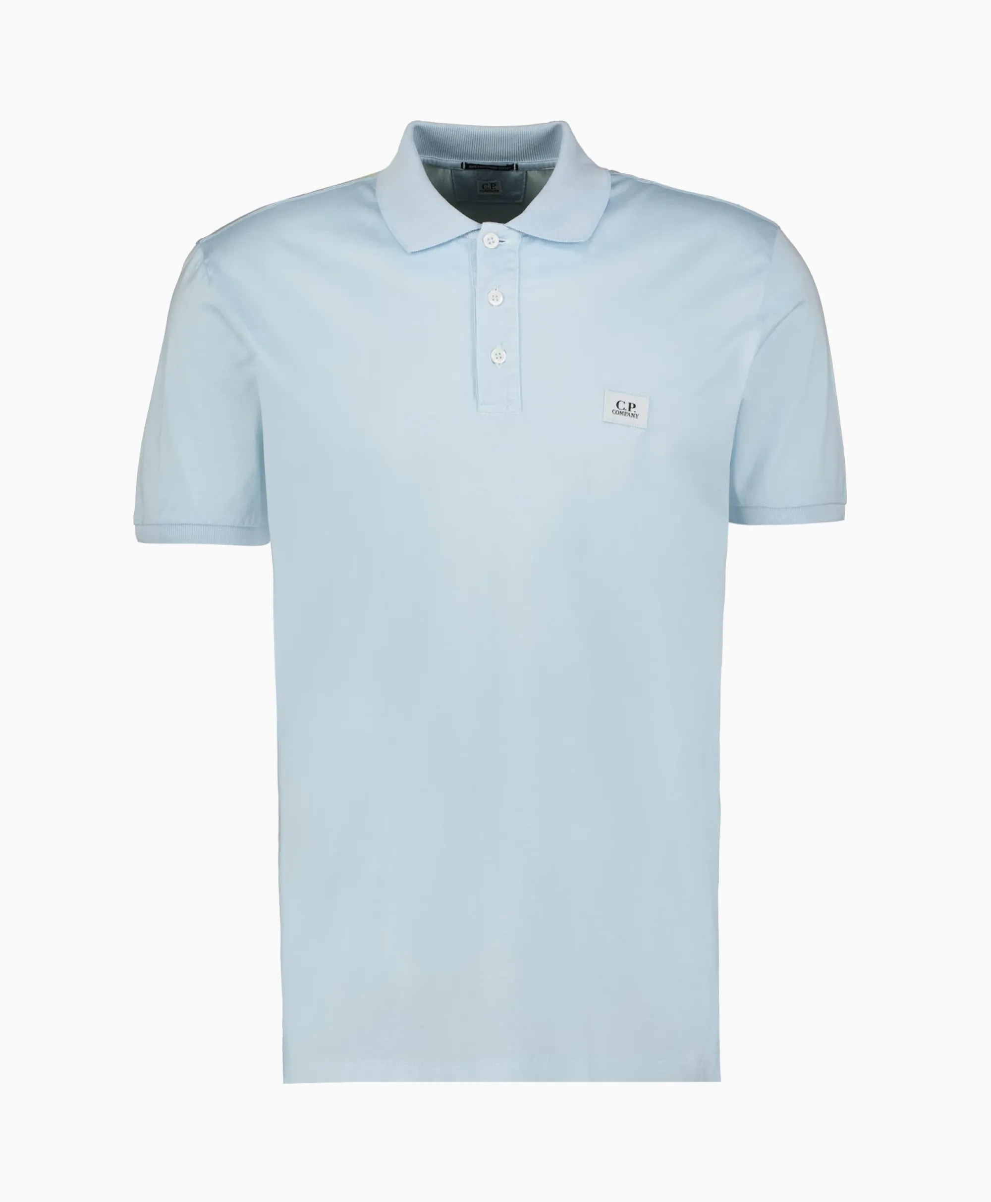 Cp Company Polo Mercerized Jersey Licht Blauw*Heren Polo's
