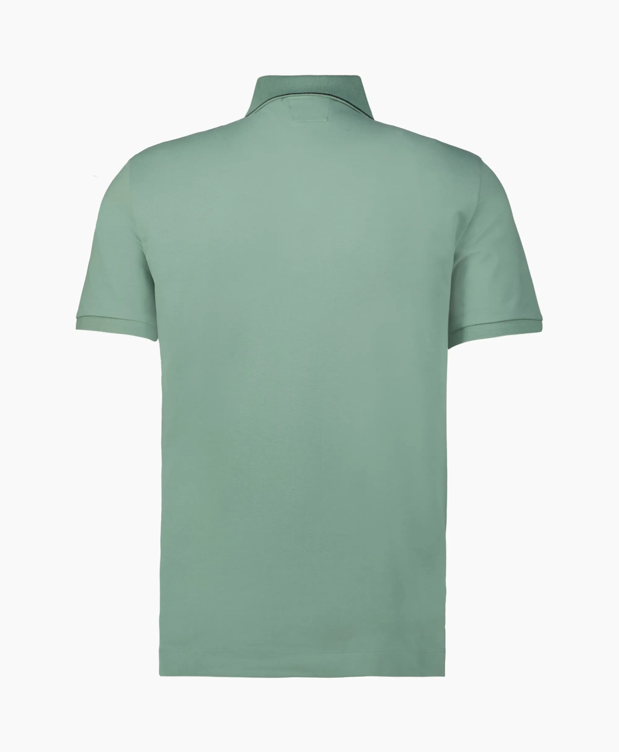 Cp Company Polo Stretch Piquet Striped Collar Licht Groen*Heren Polo's