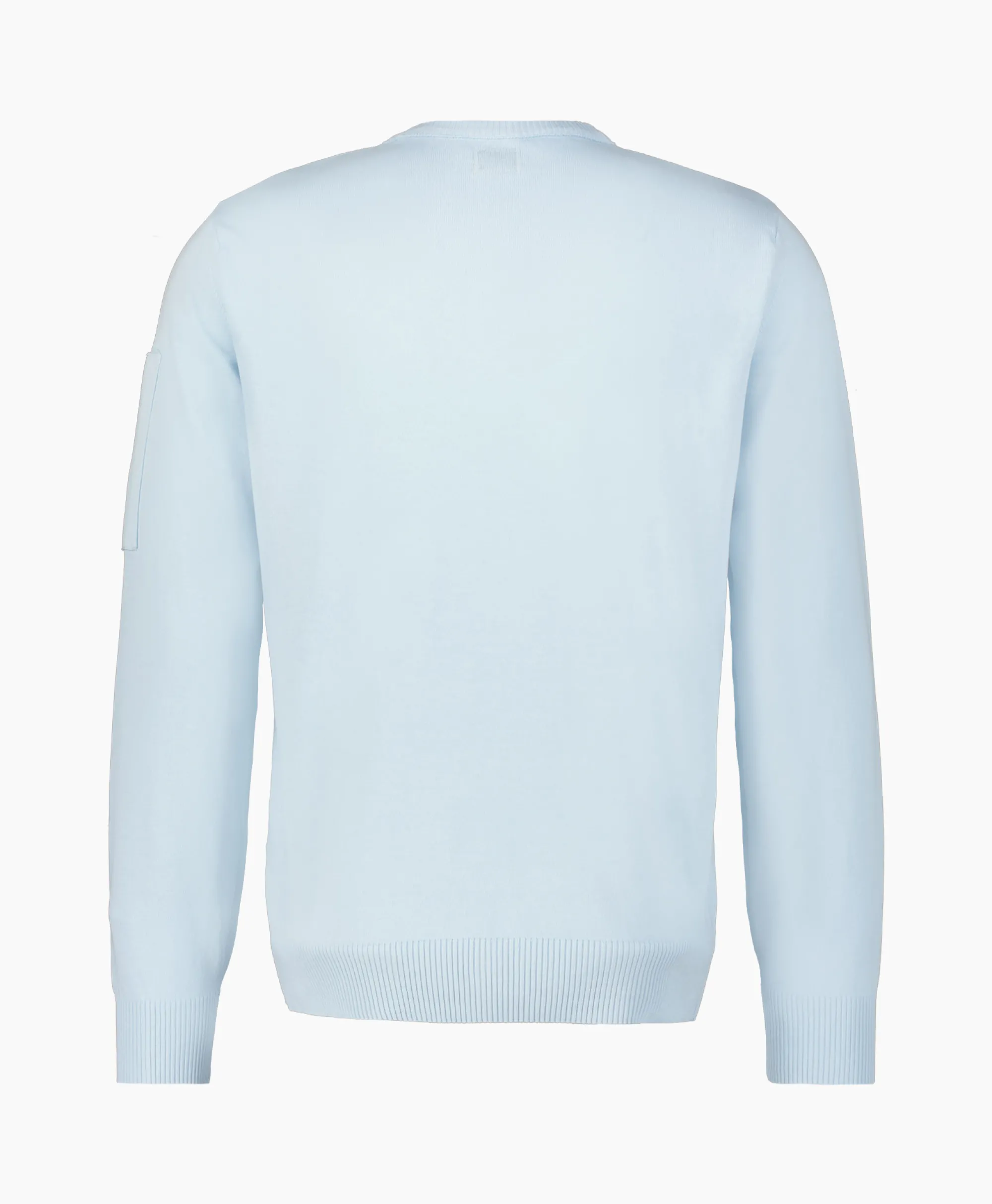 Cp Company Pullover Cotton Crepe Knit Licht Blauw*Heren Truien