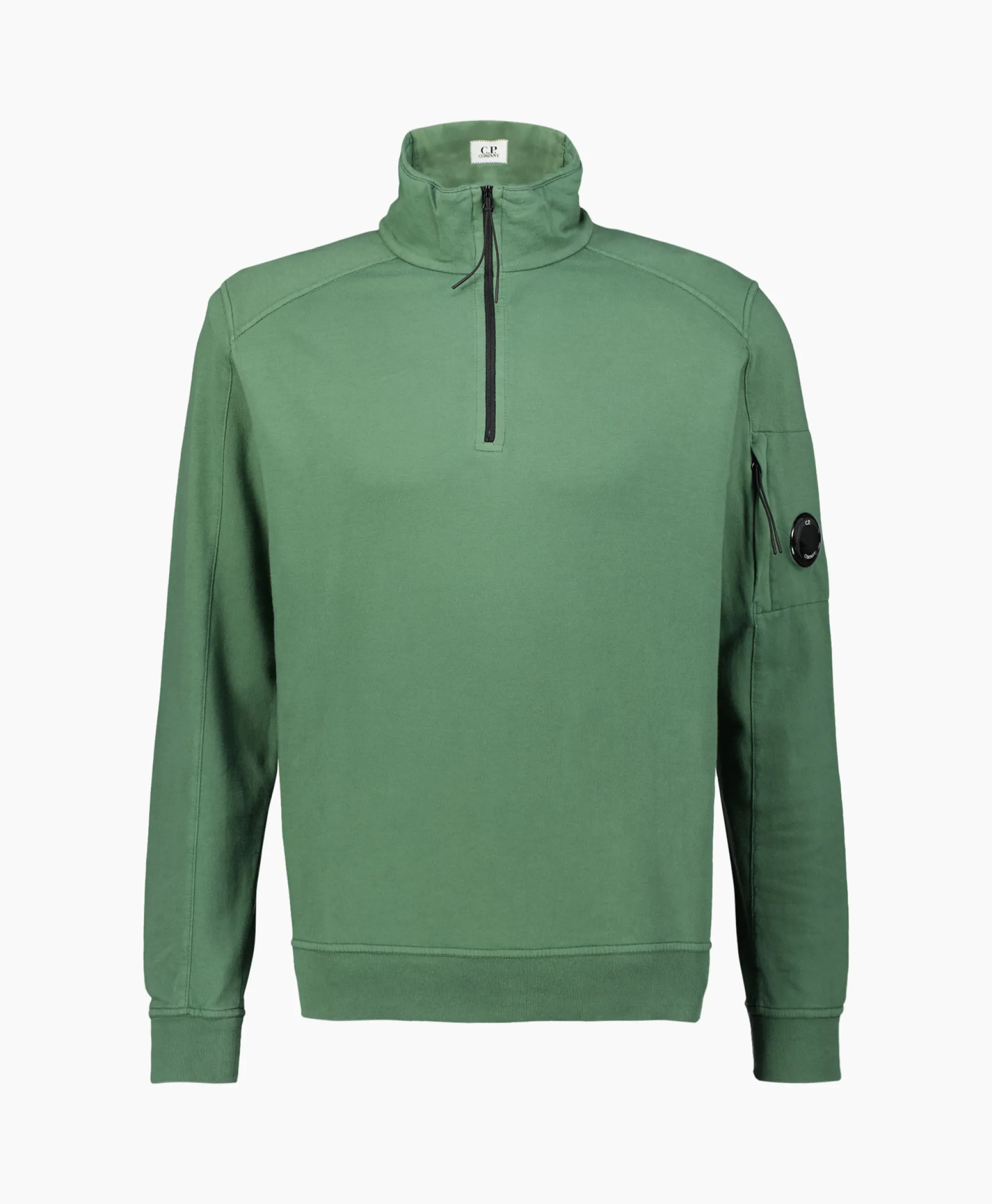 Cp Company Sweater Light Fleece Zipped Groen*Heren Truien