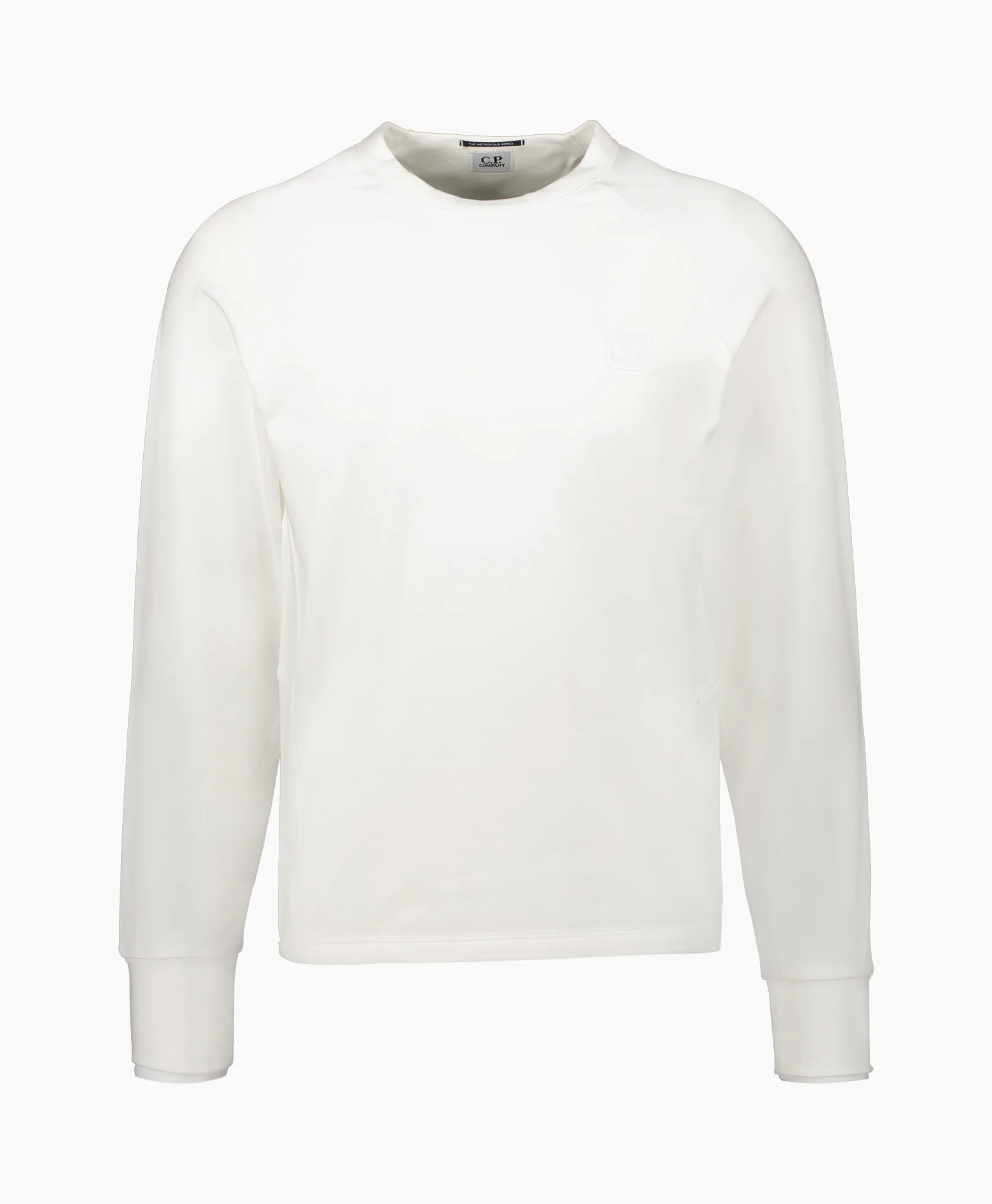 Cp Company Sweater Stretch Fleece Off White*Heren Truien