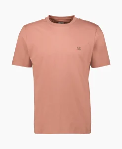 Cp Company T-Shirt 30/1 Jersey Small Logo Donker Bruin*Heren T-Shirts