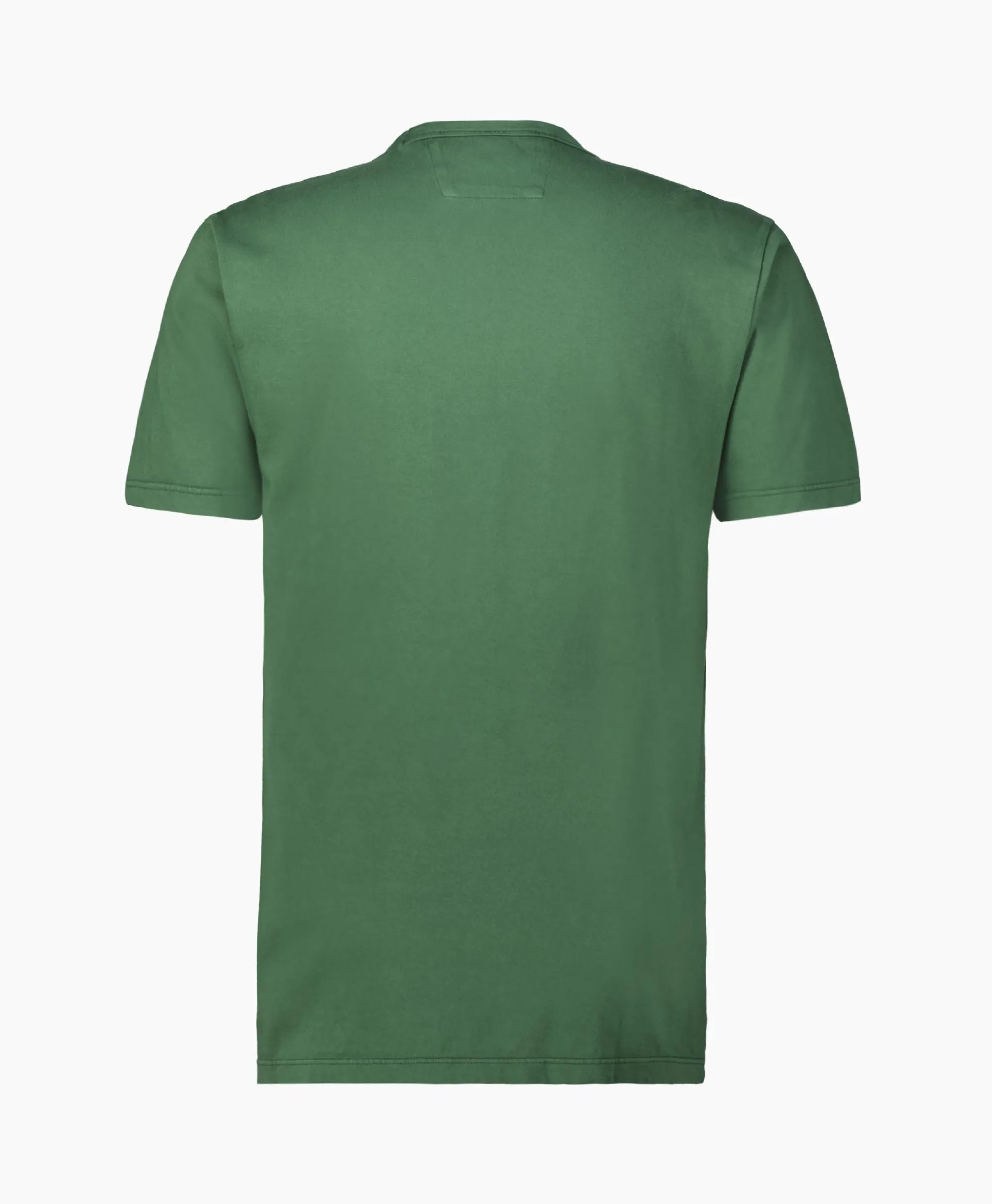 Cp Company T-Shirt Korte Mouw Jersey Flap Pocket Groen*Heren T-Shirts